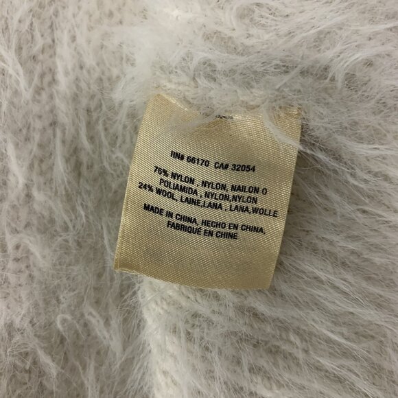 Anthropologie Cardigan XS White Knit Cozy Open Front Lightweight Drape - Picture 5 of 5